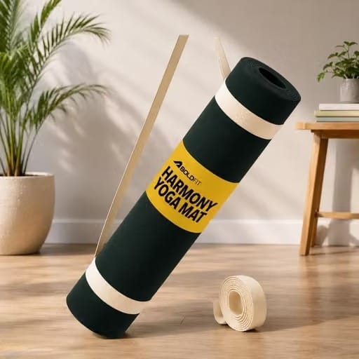 Premium Non-Slip Yoga Mat with Carrying Strap (Eco-Friendly & Sweat-Resistant)