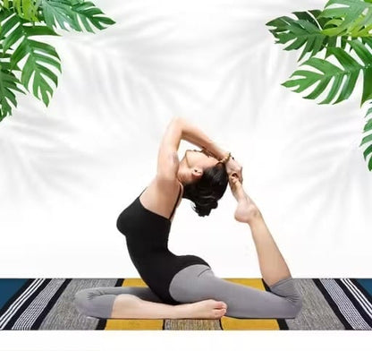 Sunset Stripe Premium Handwoven Eco-Friendly Yoga Mat