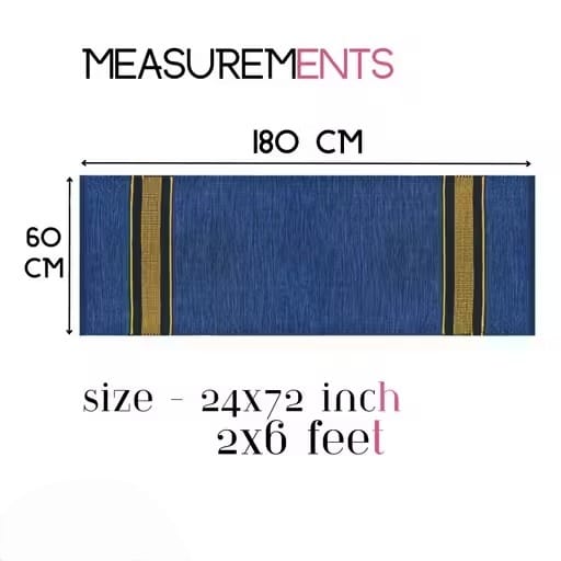 Ocean Indigo Premium Handwoven Eco-Friendly Yoga Mat