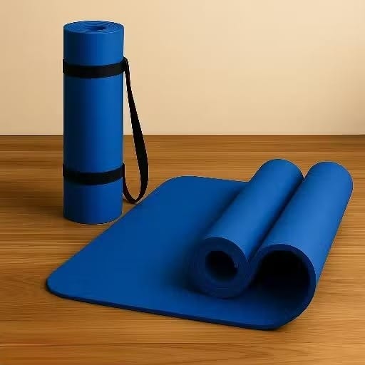 Premium Non-Slip Yoga Mat with Carrying Strap (Eco-Friendly & Sweat-Resistant)