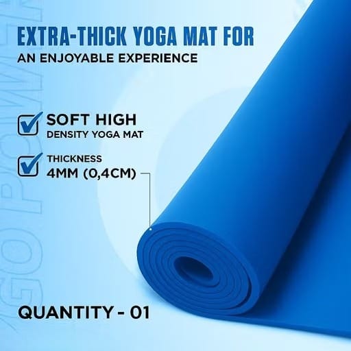 Premium Non-Slip Yoga Mat with Carrying Strap (Eco-Friendly & Sweat-Resistant)
