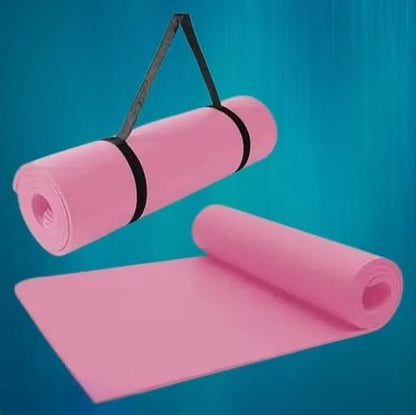 Premium Non-Slip Yoga Mat with Carrying Strap (Eco-Friendly & Sweat-Resistant)