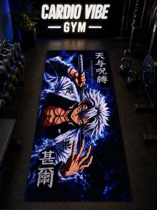 Premium Anime Heavy Duty Yoga Mat | Non-Slip, Water Absorbent Workout Mat