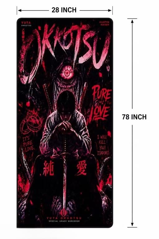 Premium Anime Heavy Duty Yoga Mat | Non-Slip, Water Absorbent Workout Mat