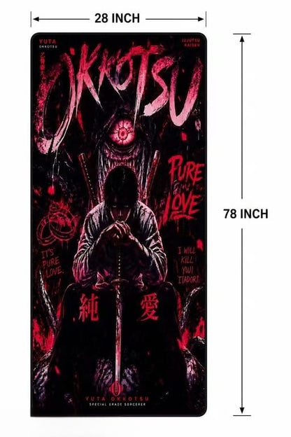 Premium Anime Heavy Duty Yoga Mat | Non-Slip, Water Absorbent Workout Mat