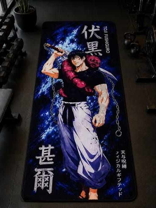 Premium Anime Heavy Duty Yoga Mat | Non-Slip, Water Absorbent Workout Mat