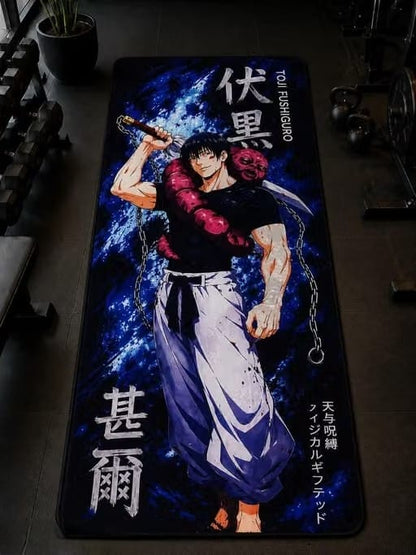 Premium Anime Heavy Duty Yoga Mat | Non-Slip, Water Absorbent Workout Mat
