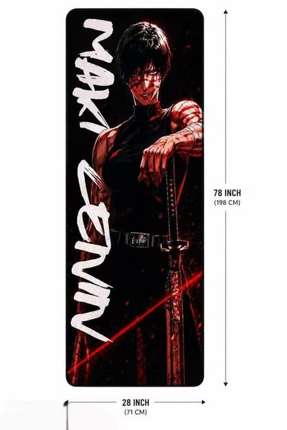 Premium Anime Heavy Duty Yoga Mat | Non-Slip, Water Absorbent Workout Mat